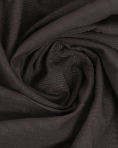 Dark Grey Linen Blend Slim Fit Half Shirt