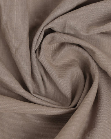 Solid Grey Linen Blend Slim Fit Half Shirt
