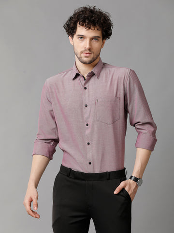 Nude Pink Premium Oxford Cotton Slim Fit Shirt