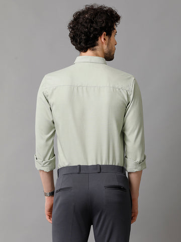 Light Green Premium Oxford Cotton Slim Fit Shirt