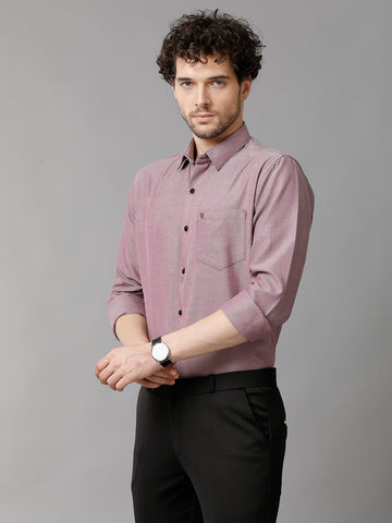 Nude Pink Premium Oxford Cotton Slim Fit Shirt