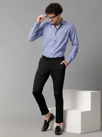 Royal Blue Premium Oxford Cotton Slim Fit Shirt