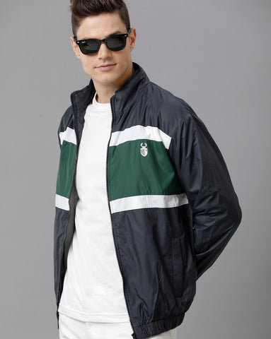 Green | White | Navy Unisexual Slim Fit Windcheater