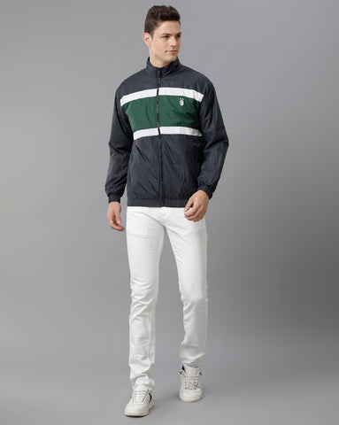 Green | White | Navy Unisexual Slim Fit Windcheater