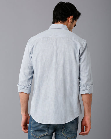 Grey Linen Full Sleeve Shirt