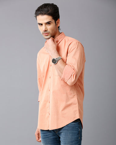 Orange Adam Full Sleeve Shirt